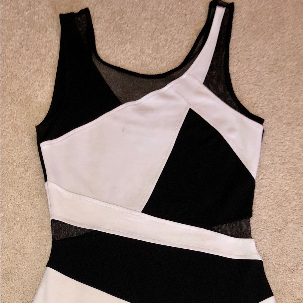 Black and white Bebe dress